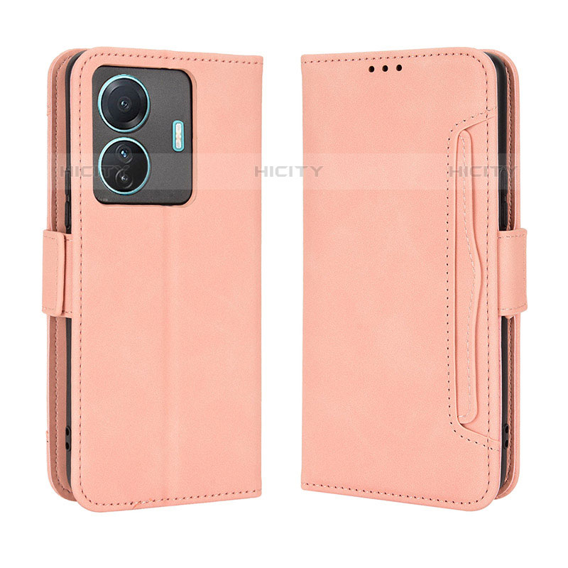 Handytasche Stand Schutzhülle Flip Leder Hülle BY3 für Vivo iQOO Z6 Pro 5G Rosa