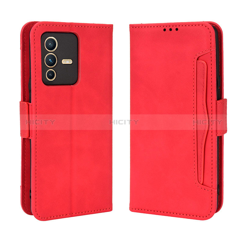 Handytasche Stand Schutzhülle Flip Leder Hülle BY3 für Vivo V23 Pro 5G Rot