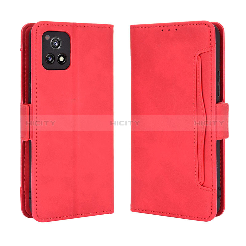 Handytasche Stand Schutzhülle Flip Leder Hülle BY3 für Vivo Y31s 5G Rot Plus