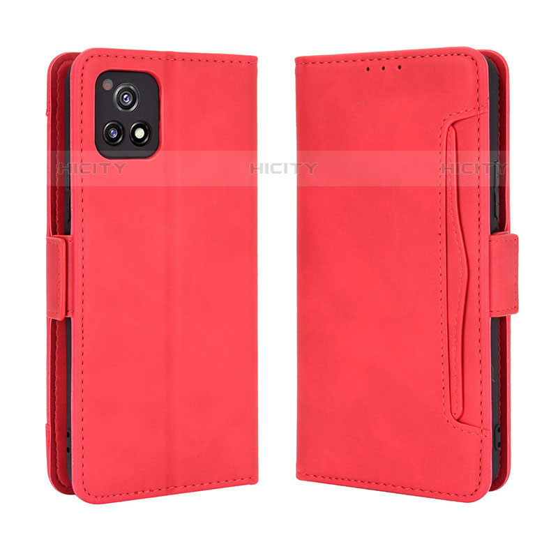 Handytasche Stand Schutzhülle Flip Leder Hülle BY3 für Vivo Y52s 5G Rot Plus