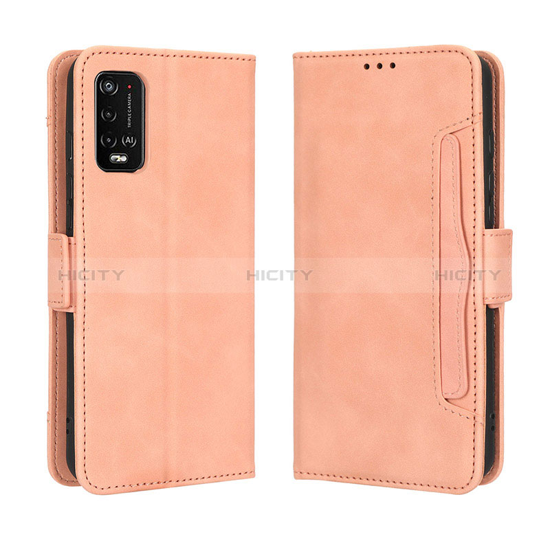 Handytasche Stand Schutzhülle Flip Leder Hülle BY3 für Wiko Power U10 Rosa