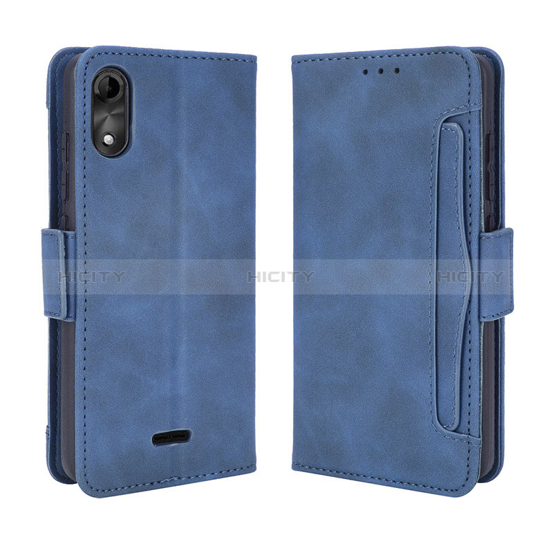 Handytasche Stand Schutzhülle Flip Leder Hülle BY3 für Wiko Y51 Blau Plus