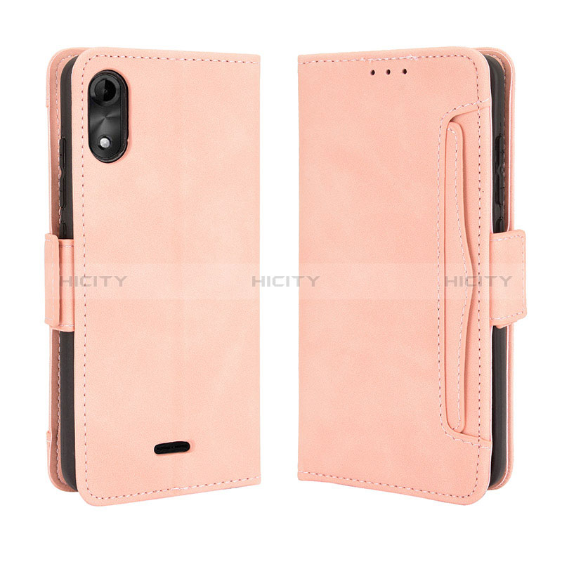 Handytasche Stand Schutzhülle Flip Leder Hülle BY3 für Wiko Y51 Rosa Plus