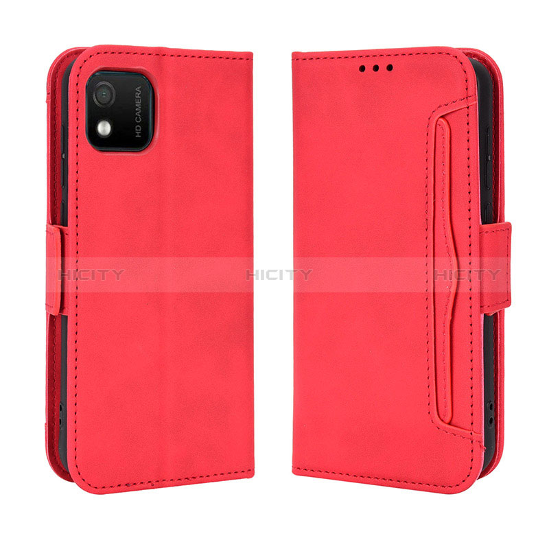 Handytasche Stand Schutzhülle Flip Leder Hülle BY3 für Wiko Y52 Rot