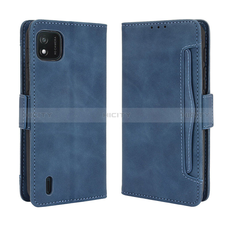 Handytasche Stand Schutzhülle Flip Leder Hülle BY3 für Wiko Y62 Blau Plus