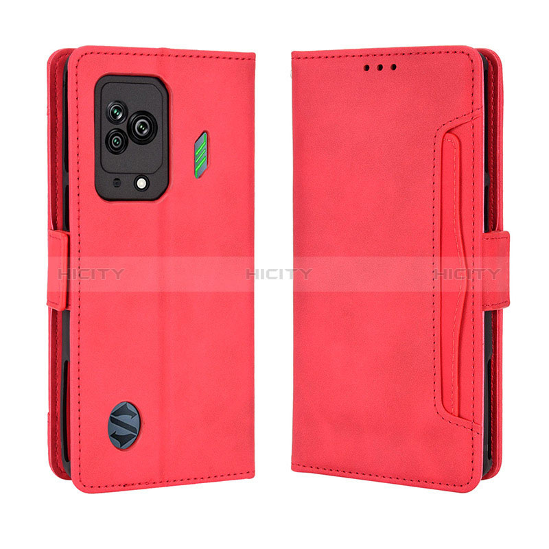 Handytasche Stand Schutzhülle Flip Leder Hülle BY3 für Xiaomi Black Shark 5 5G Rot Plus