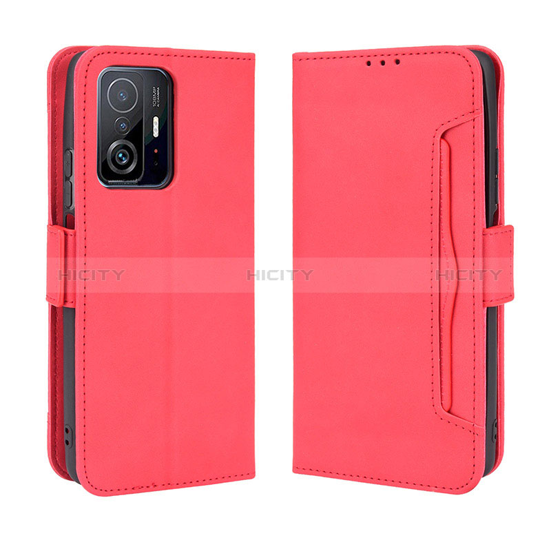 Handytasche Stand Schutzhülle Flip Leder Hülle BY3 für Xiaomi Mi 11T 5G Rot Plus