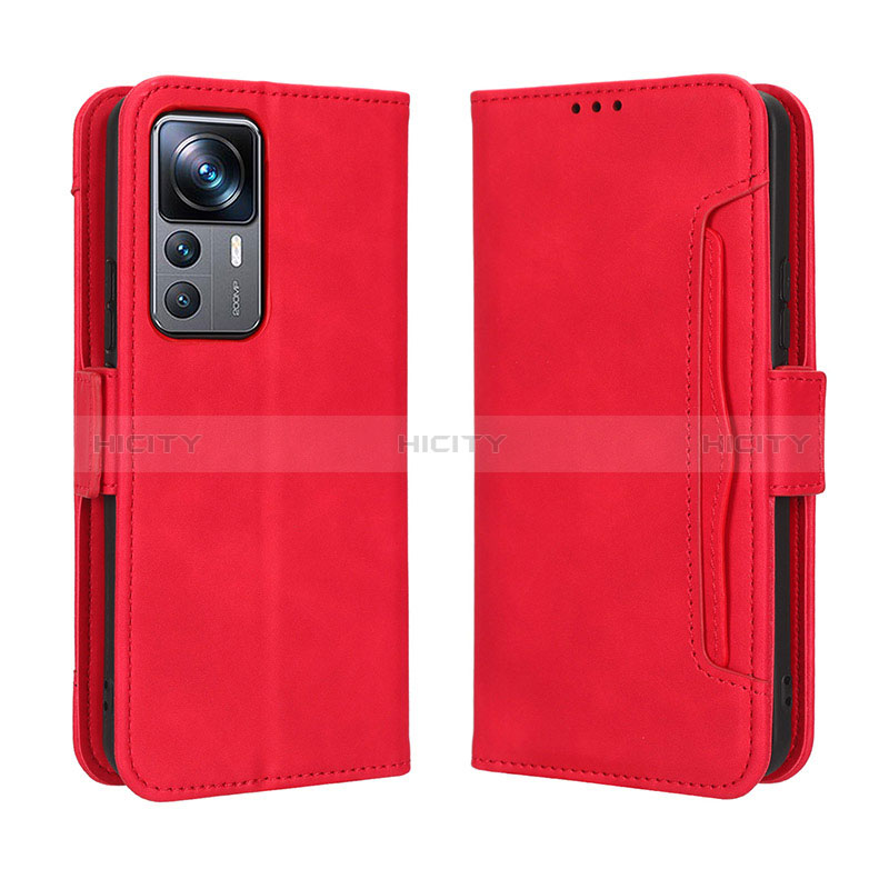 Handytasche Stand Schutzhülle Flip Leder Hülle BY3 für Xiaomi Mi 12T 5G Rot Plus