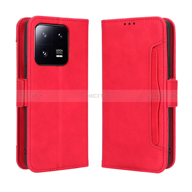 Handytasche Stand Schutzhülle Flip Leder Hülle BY3 für Xiaomi Mi 13 Pro 5G Rot