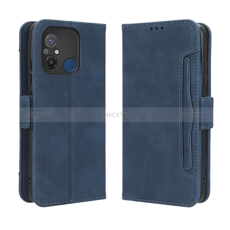 Handytasche Stand Schutzhülle Flip Leder Hülle BY3 für Xiaomi Poco C55 Blau Plus