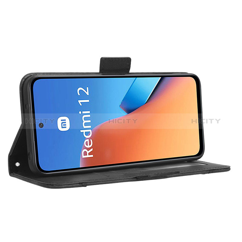 Handytasche Stand Schutzhülle Flip Leder Hülle BY3 für Xiaomi Redmi 12 4G groß