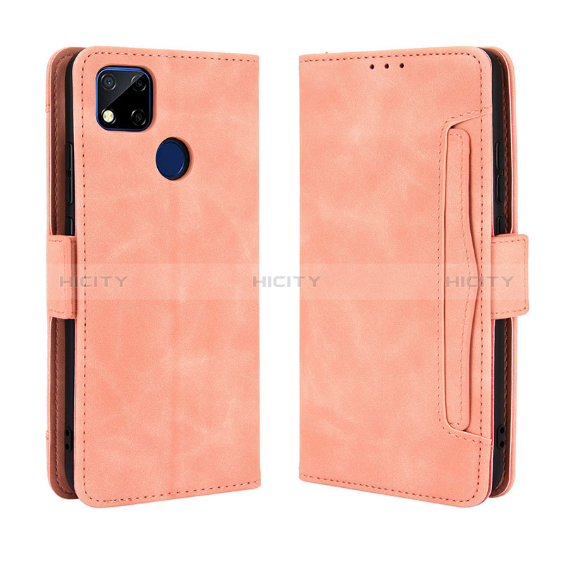 Handytasche Stand Schutzhülle Flip Leder Hülle BY3 für Xiaomi Redmi 9 Activ Rosa