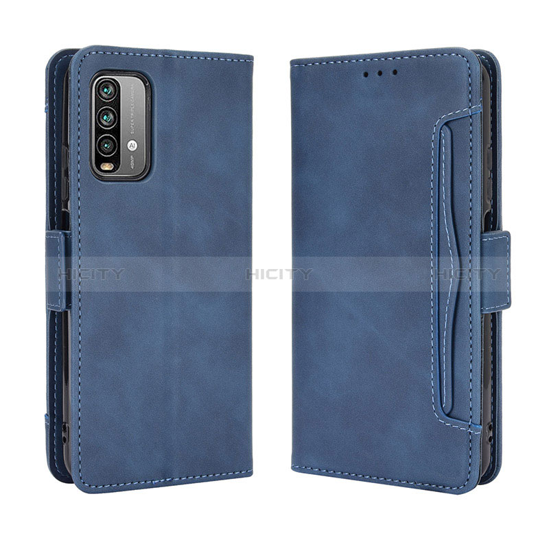 Handytasche Stand Schutzhülle Flip Leder Hülle BY3 für Xiaomi Redmi 9 Power Blau Plus