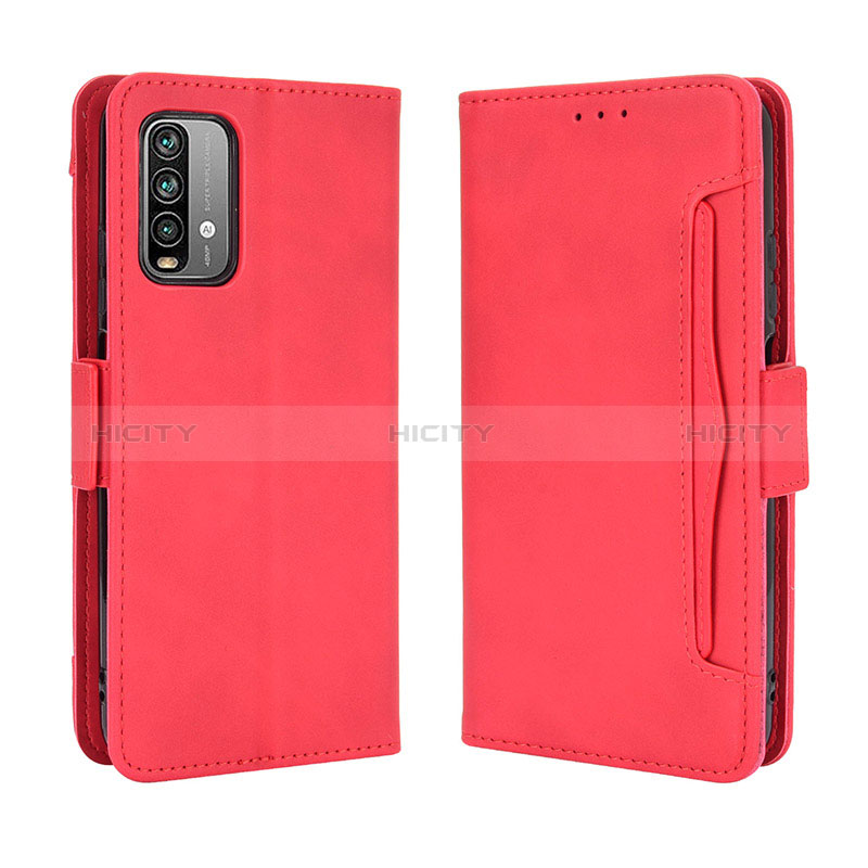 Handytasche Stand Schutzhülle Flip Leder Hülle BY3 für Xiaomi Redmi 9 Power Rot Plus