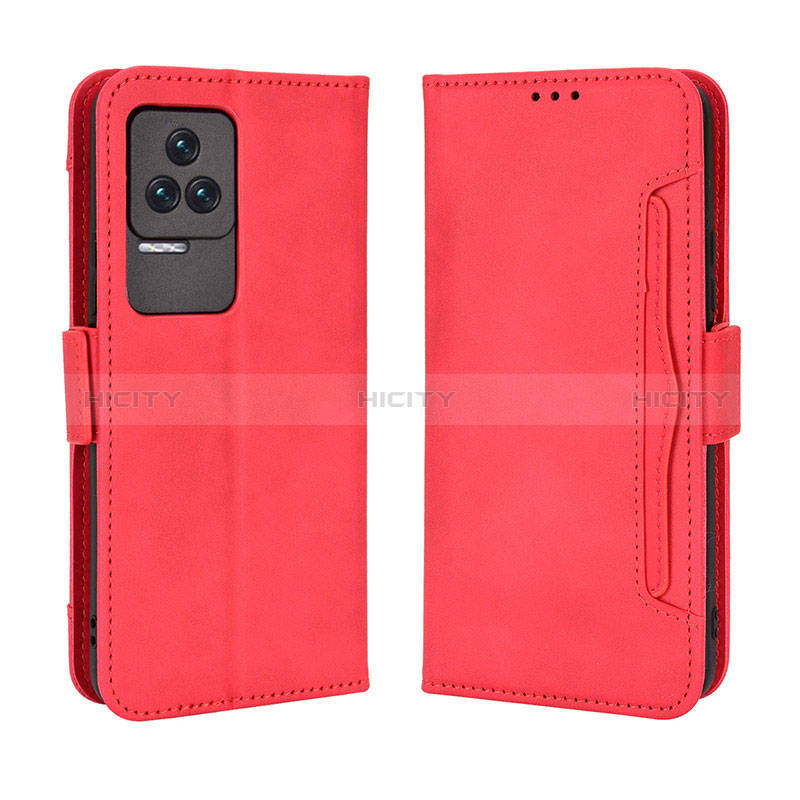 Handytasche Stand Schutzhülle Flip Leder Hülle BY3 für Xiaomi Redmi K50 5G Rot Plus