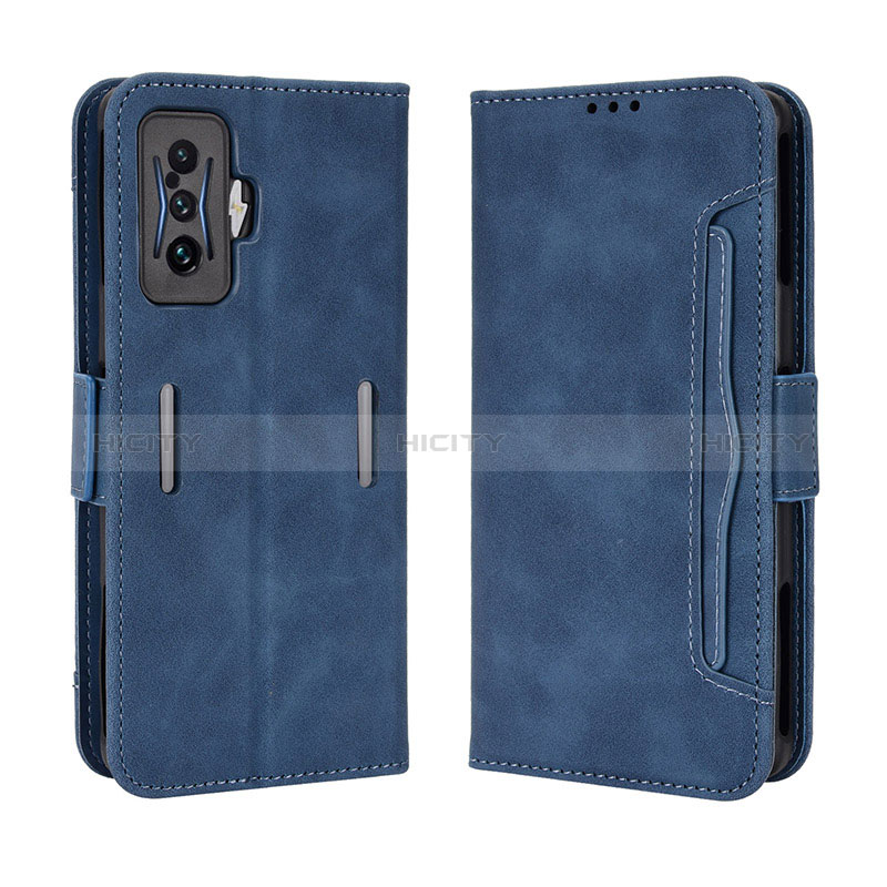 Handytasche Stand Schutzhülle Flip Leder Hülle BY3 für Xiaomi Redmi K50 Gaming 5G Blau