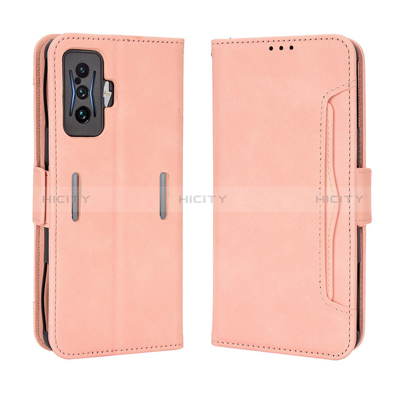 Handytasche Stand Schutzhülle Flip Leder Hülle BY3 für Xiaomi Redmi K50 Gaming AMG F1 5G Rosa Plus