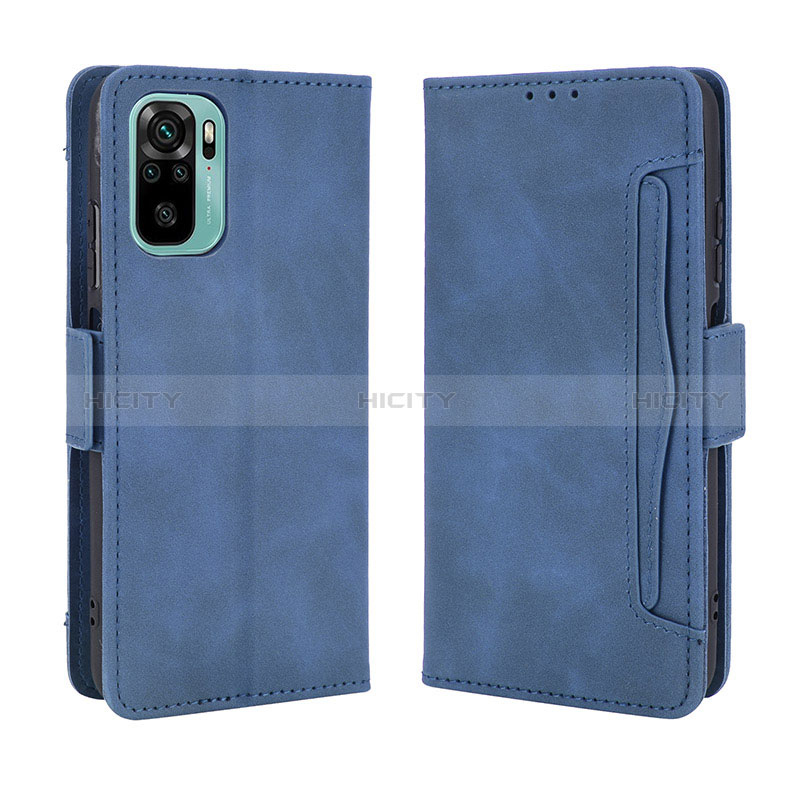 Handytasche Stand Schutzhülle Flip Leder Hülle BY3 für Xiaomi Redmi Note 10S 4G Blau Plus