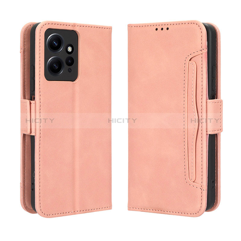 Handytasche Stand Schutzhülle Flip Leder Hülle BY3 für Xiaomi Redmi Note 12 4G Rosa Plus