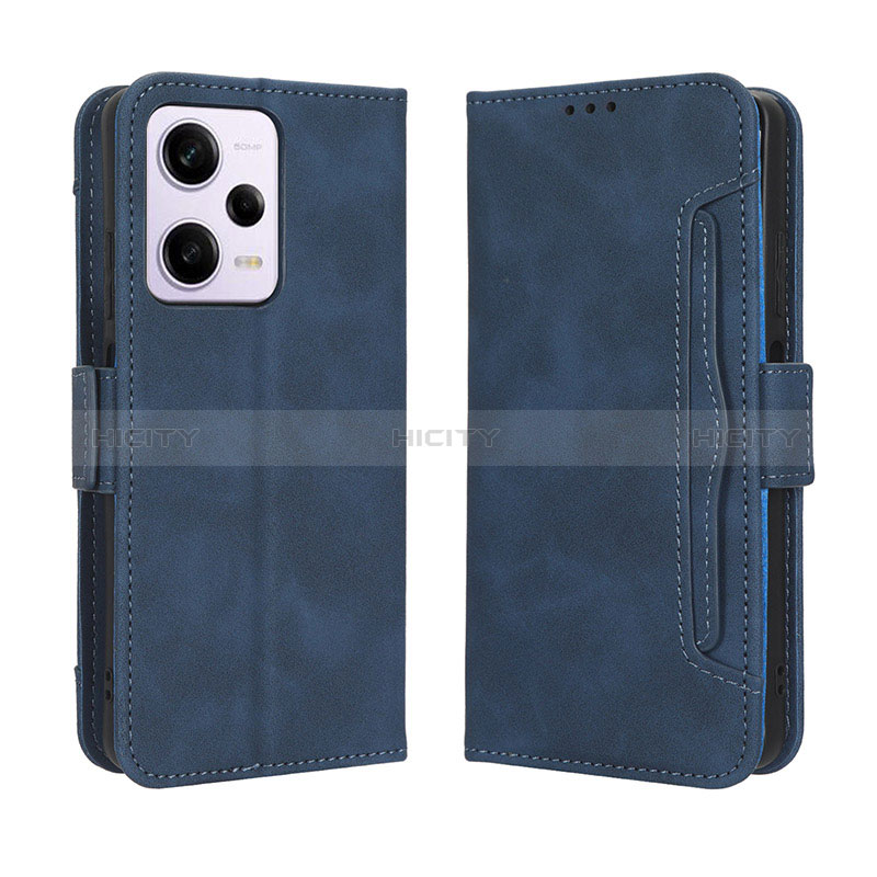 Handytasche Stand Schutzhülle Flip Leder Hülle BY3 für Xiaomi Redmi Note 12 Explorer Blau Plus