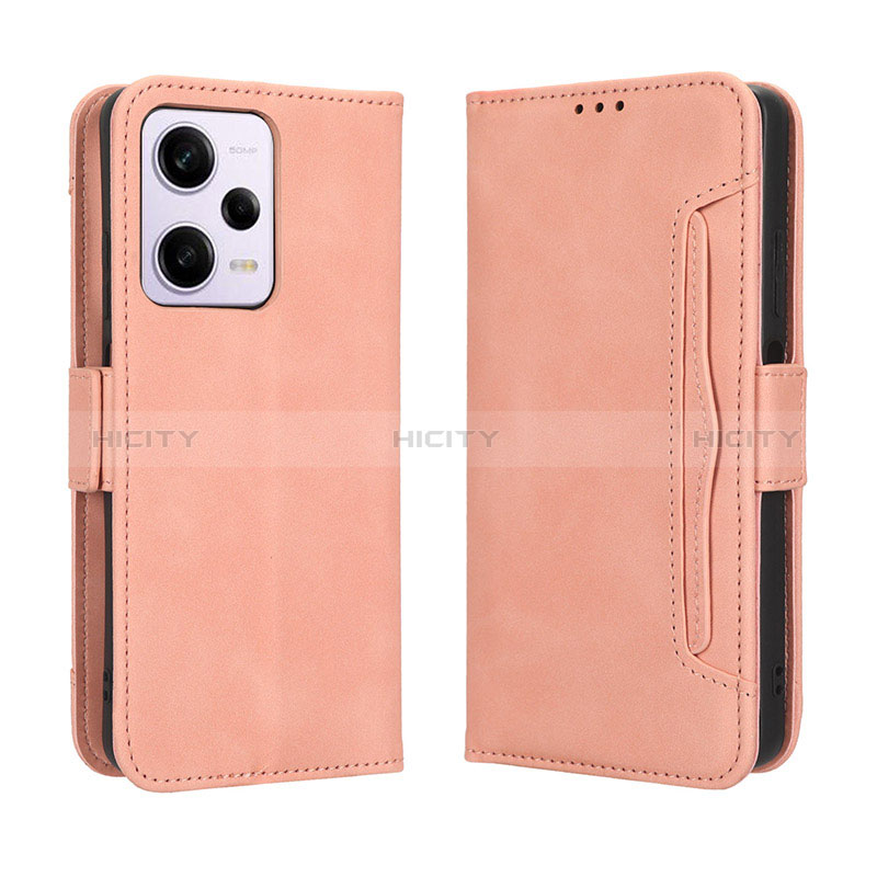 Handytasche Stand Schutzhülle Flip Leder Hülle BY3 für Xiaomi Redmi Note 12 Pro+ Plus 5G Rosa Plus