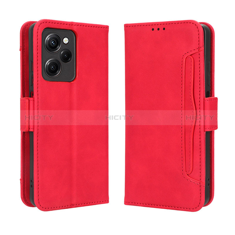 Handytasche Stand Schutzhülle Flip Leder Hülle BY3 für Xiaomi Redmi Note 12 Pro Speed 5G Rot Plus