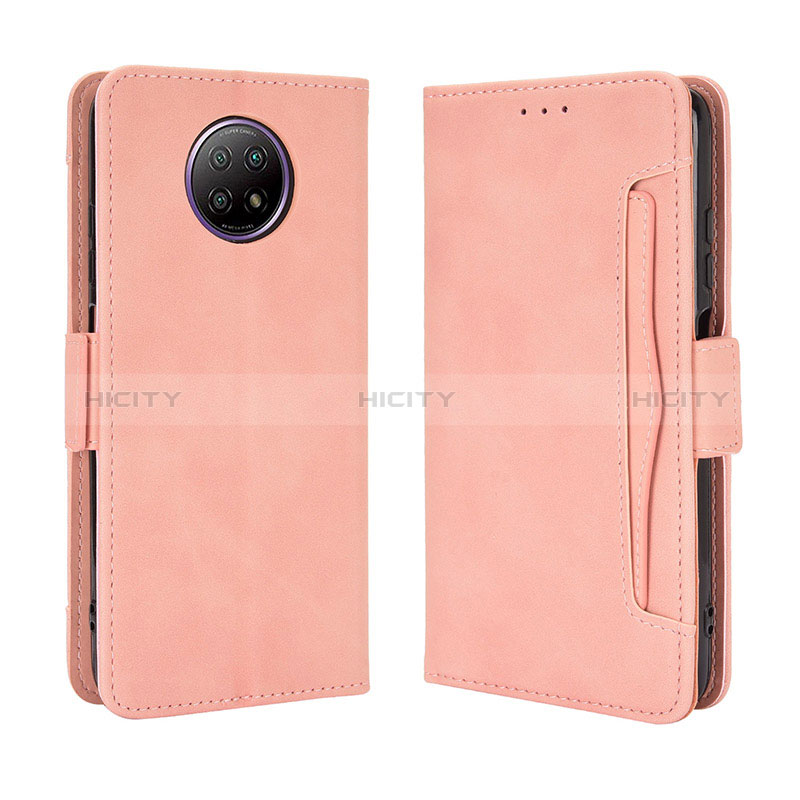 Handytasche Stand Schutzhülle Flip Leder Hülle BY3 für Xiaomi Redmi Note 9 5G Rosa