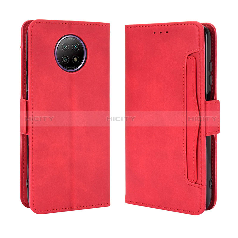 Handytasche Stand Schutzhülle Flip Leder Hülle BY3 für Xiaomi Redmi Note 9 5G Rot