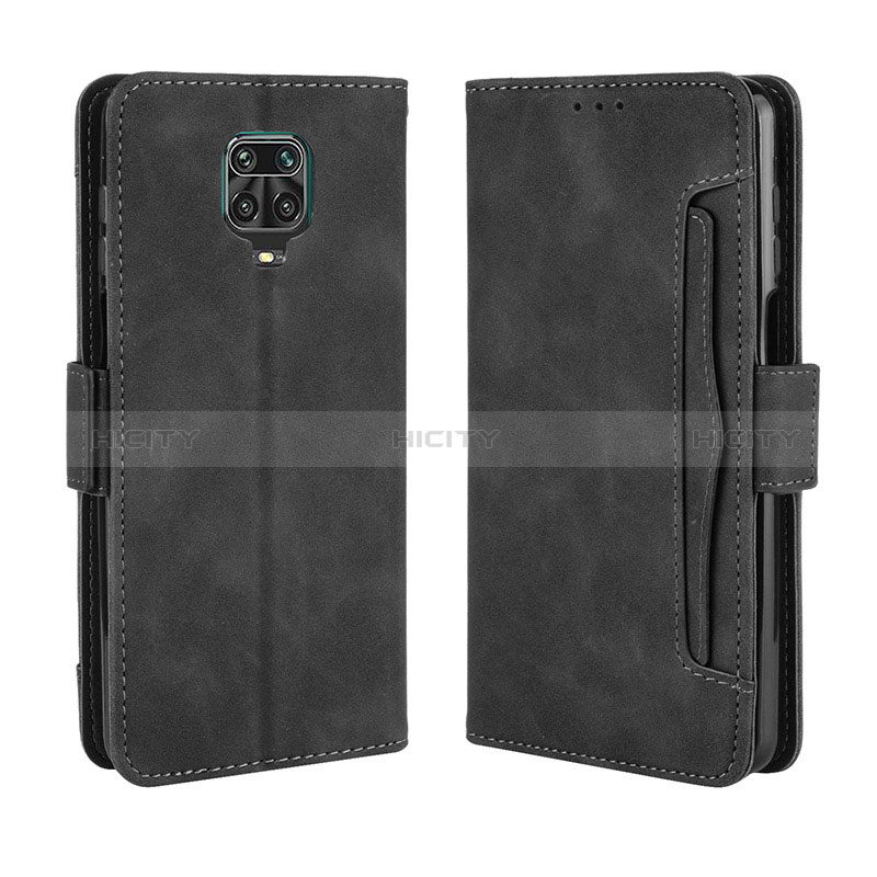 Handytasche Stand Schutzhülle Flip Leder Hülle BY3 für Xiaomi Redmi Note 9S Schwarz