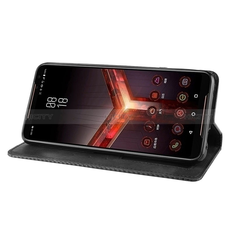 Handytasche Stand Schutzhülle Flip Leder Hülle BY4 für Asus ROG Phone II ZS660KL groß