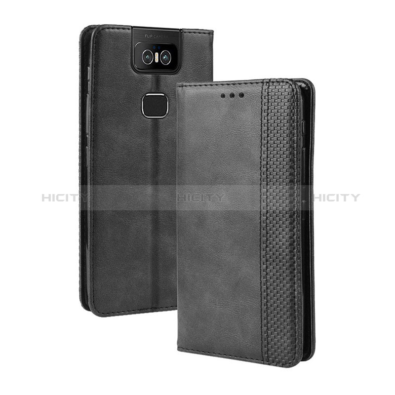 Handytasche Stand Schutzhülle Flip Leder Hülle BY4 für Asus Zenfone 6 ZS630KL