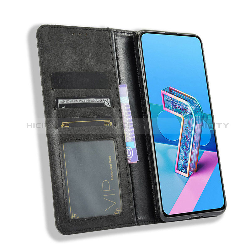 Handytasche Stand Schutzhülle Flip Leder Hülle BY4 für Asus Zenfone 7 Pro ZS671KS groß