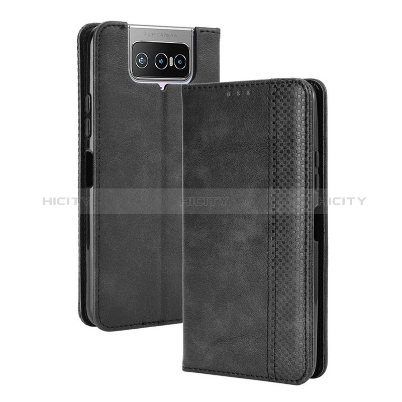 Handytasche Stand Schutzhülle Flip Leder Hülle BY4 für Asus ZenFone 8 Flip ZS672KS groß