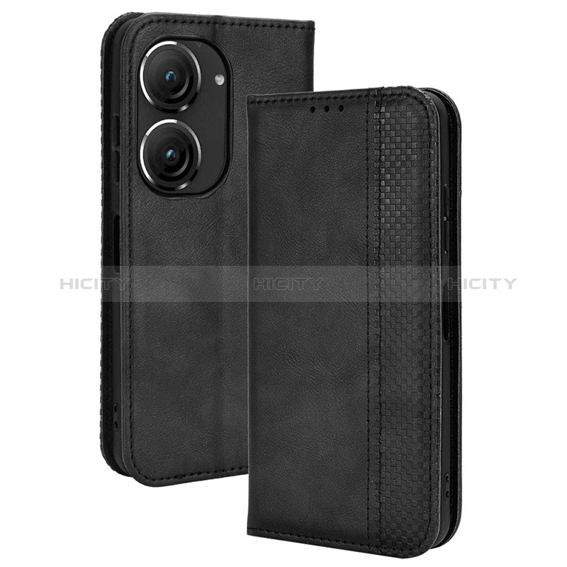 Handytasche Stand Schutzhülle Flip Leder Hülle BY4 für Asus Zenfone 9 groß