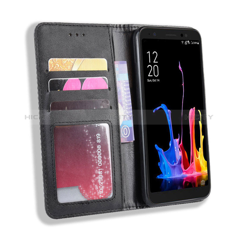 Handytasche Stand Schutzhülle Flip Leder Hülle BY4 für Asus ZenFone Live L2 ZA550KL groß