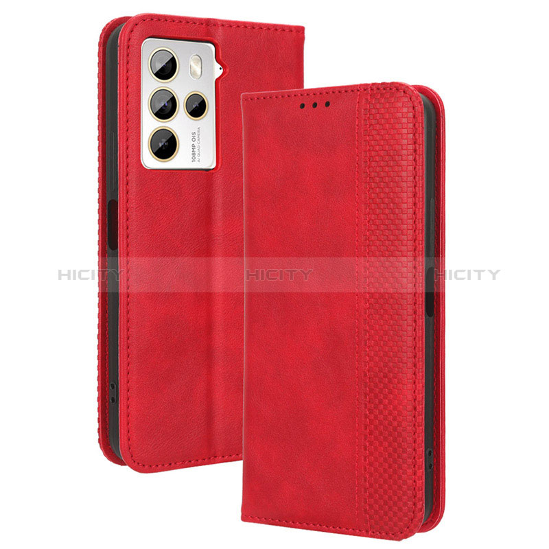 Handytasche Stand Schutzhülle Flip Leder Hülle BY4 für HTC U23 5G Rot