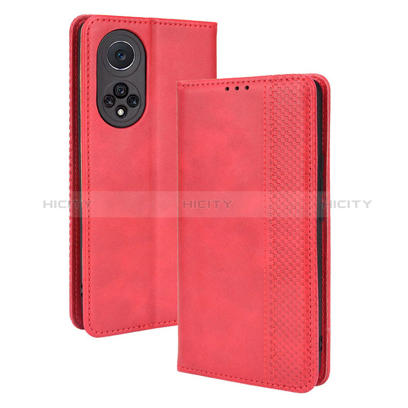 Handytasche Stand Schutzhülle Flip Leder Hülle BY4 für Huawei Honor 50 Pro 5G Rot Plus