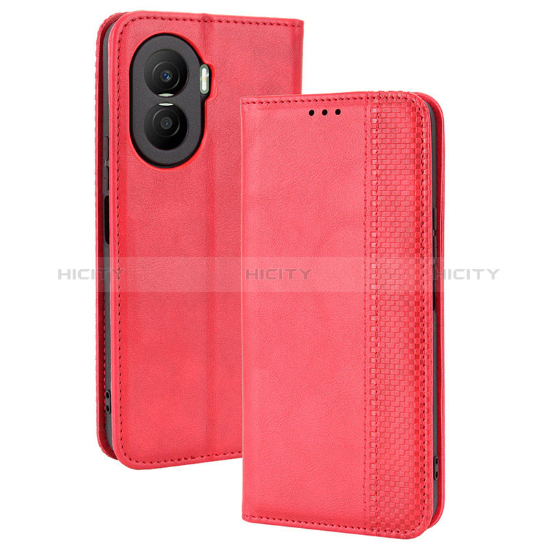 Handytasche Stand Schutzhülle Flip Leder Hülle BY4 für Huawei Honor X40i 5G Rot