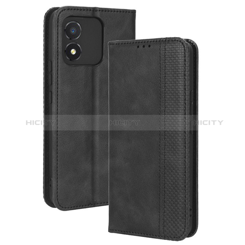 Handytasche Stand Schutzhülle Flip Leder Hülle BY4 für Huawei Honor X5 Schwarz Plus