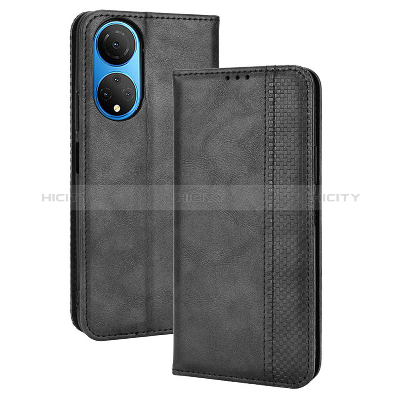 Handytasche Stand Schutzhülle Flip Leder Hülle BY4 für Huawei Honor X7 Schwarz