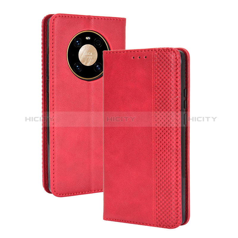 Handytasche Stand Schutzhülle Flip Leder Hülle BY4 für Huawei Mate 40 Pro Rot