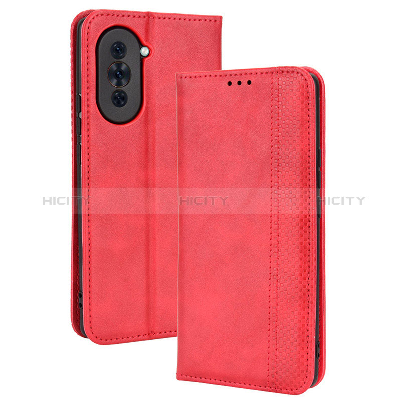 Handytasche Stand Schutzhülle Flip Leder Hülle BY4 für Huawei Nova 10 Rot Plus