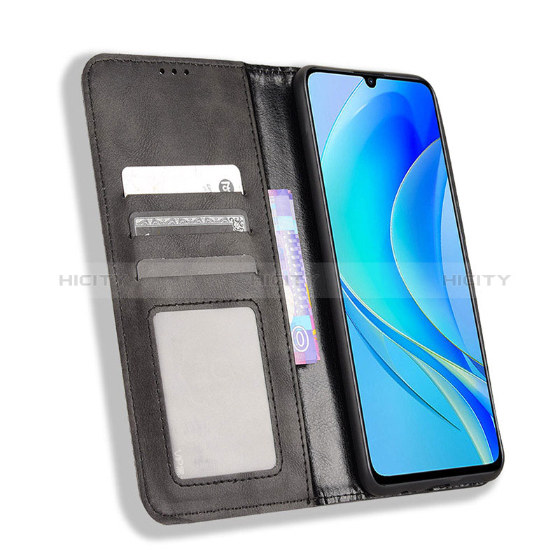 Handytasche Stand Schutzhülle Flip Leder Hülle BY4 für Huawei Nova Y70 groß