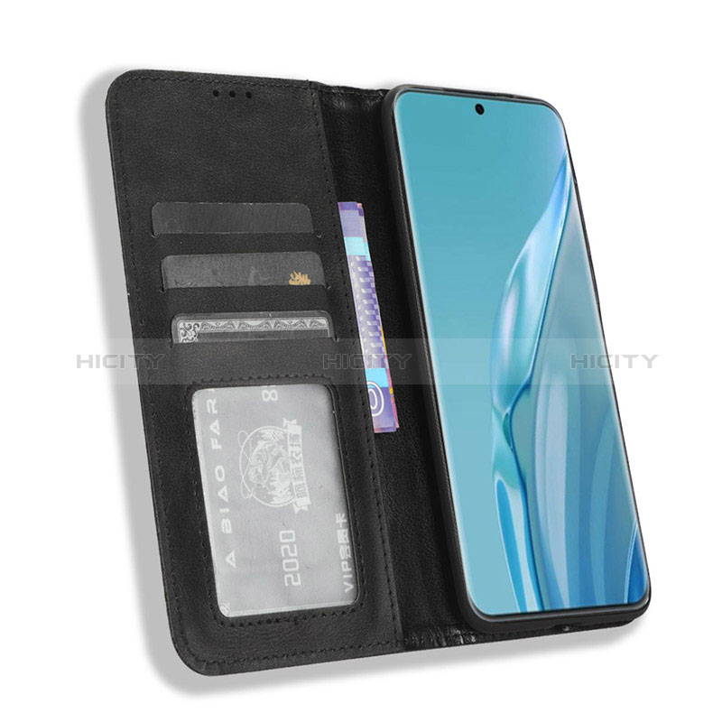 Handytasche Stand Schutzhülle Flip Leder Hülle BY4 für Huawei P60 Art