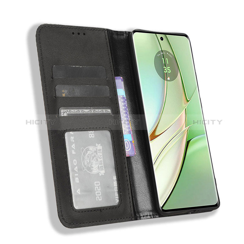 Handytasche Stand Schutzhülle Flip Leder Hülle BY4 für Motorola Moto Edge (2023) 5G groß