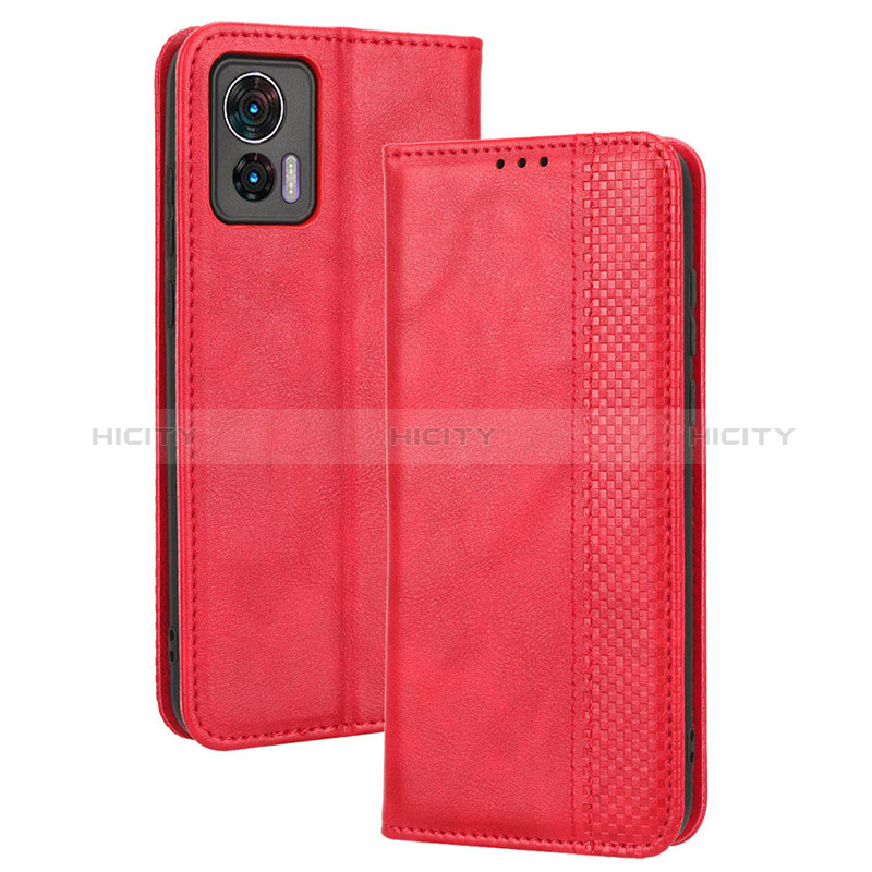 Handytasche Stand Schutzhülle Flip Leder Hülle BY4 für Motorola Moto Edge 30 Neo 5G Rot