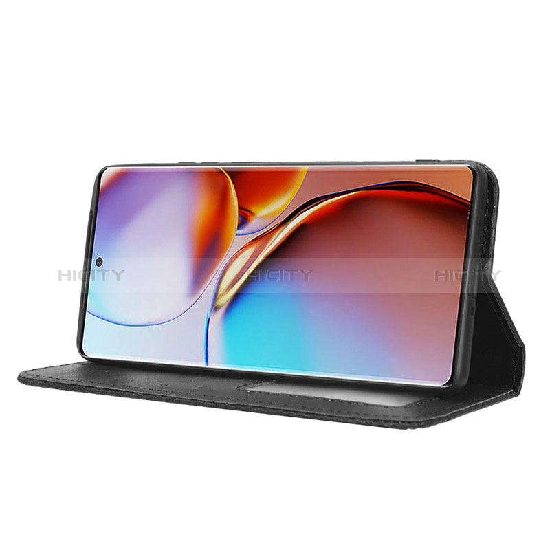 Handytasche Stand Schutzhülle Flip Leder Hülle BY4 für Motorola Moto Edge 40 Pro 5G groß