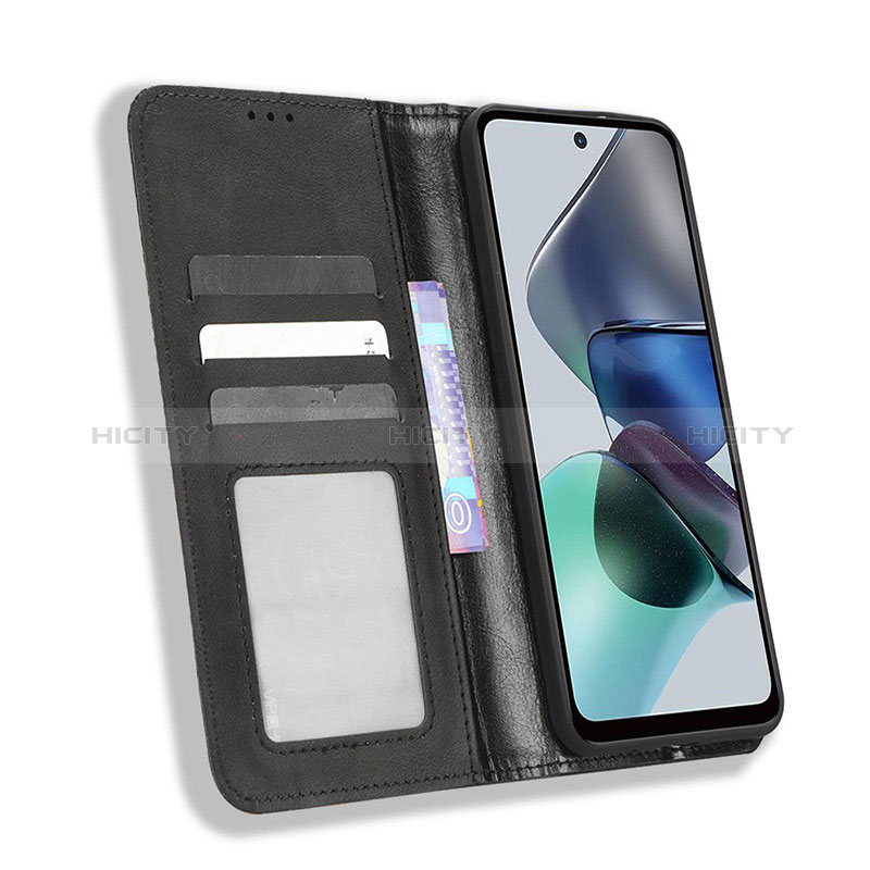 Handytasche Stand Schutzhülle Flip Leder Hülle BY4 für Motorola Moto G13