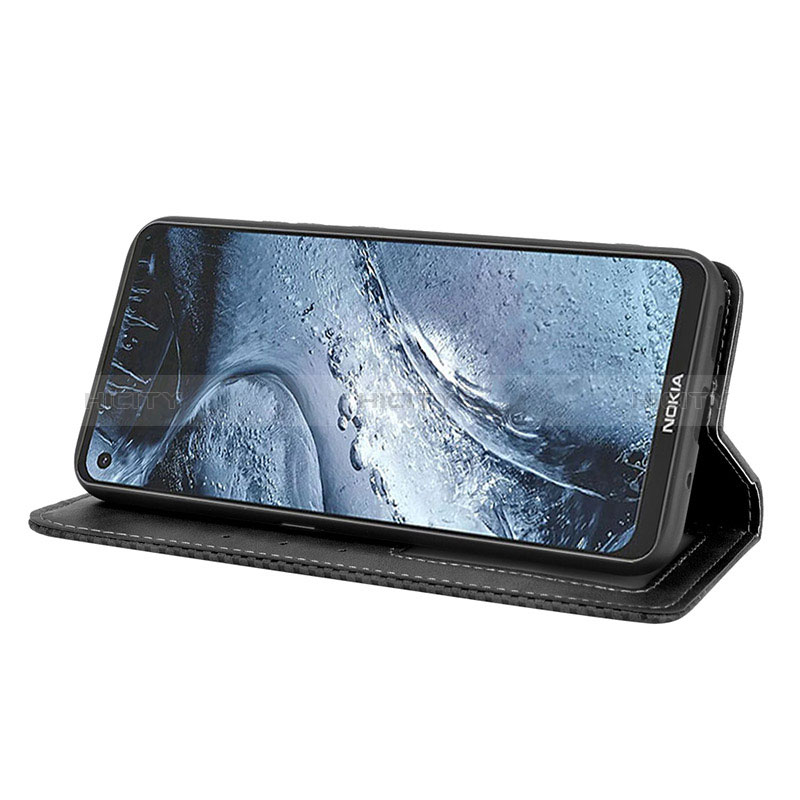 Handytasche Stand Schutzhülle Flip Leder Hülle BY4 für Nokia 7.3 groß