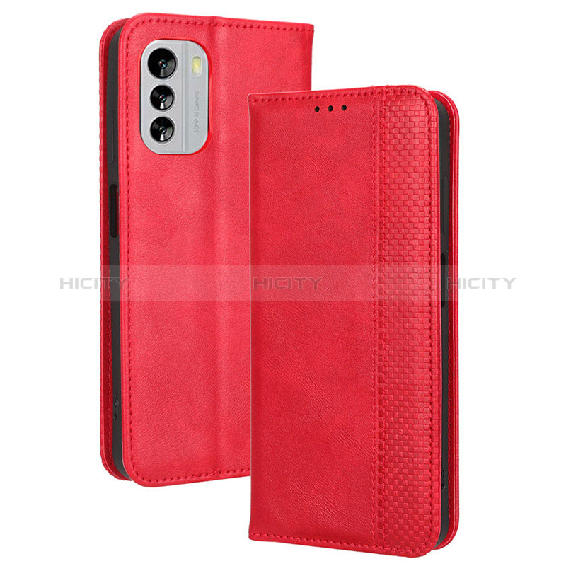 Handytasche Stand Schutzhülle Flip Leder Hülle BY4 für Nokia G60 5G Rot Plus